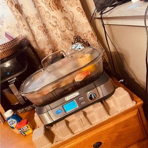 Cuisinart Cook Fresh Professional Steamer Veg Rice Seafood Timer Easy Clean Bowl